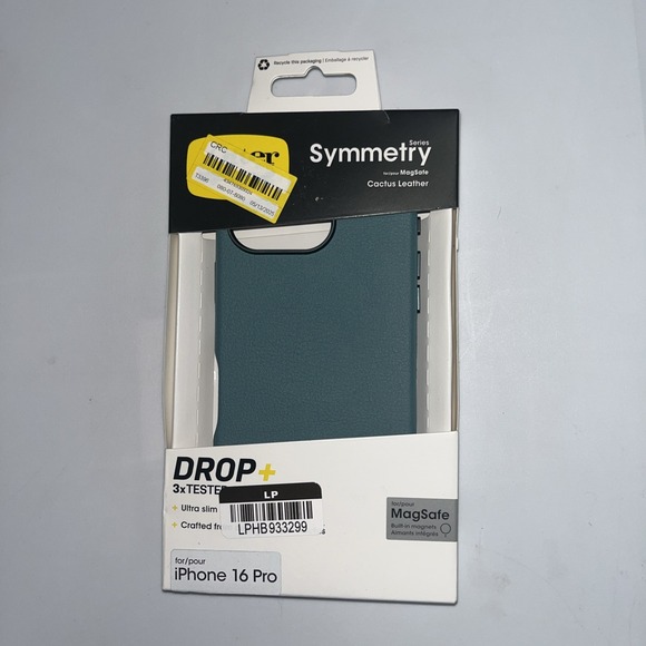 NEW Otterbox Symmetry Series‎ Cactus Leather iPhone 16 Plus Case - Picture 1 of 3